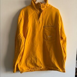 PALACE Skateboards Golden Yellow Half-Zip Sweatshirt XL